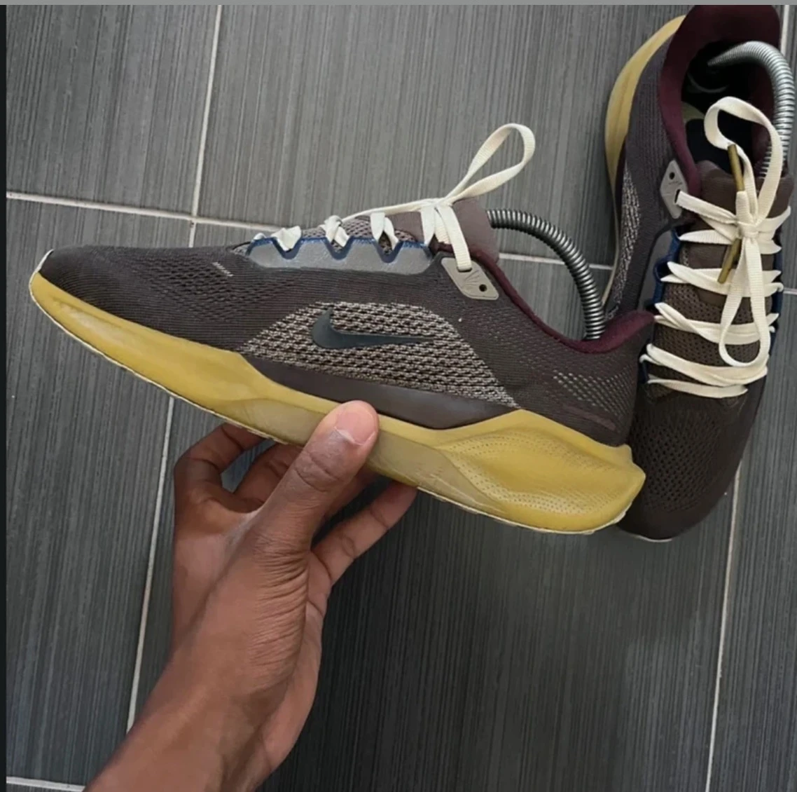 Nike Air Zoom Pegasus Premium 41 React Médio Cinza e Pedra Caverna Tamanho 40 – photo 5